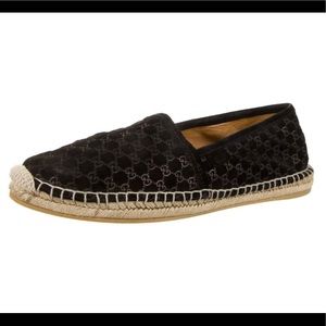 Authentic. Gucci GG suede Espadrilles.